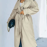 Ruby | Women's Premium Long Trench Coat with Timeless Belted Design