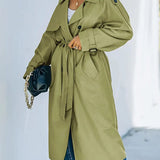 Ruby | Women's Premium Long Trench Coat with Timeless Belted Design