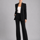 Women's Tailored Blazer and High Waist Pants Set