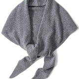 Women's Wool Triangle Scarf – Knitted Winter Shawl & Neck Wrap
