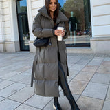 Amelia | Elegant Long Winter Coat with Belt