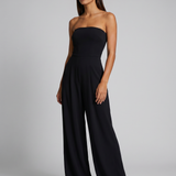 Poppy | Strapless Wide-Leg Jumpsuit with Pockets