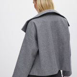 Lily | Women's Double Snap Closure Short Wool Jacket