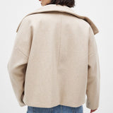 Lily | Women's Double Snap Closure Short Wool Jacket