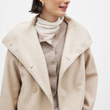 Lily | Women's Double Snap Closure Short Wool Jacket