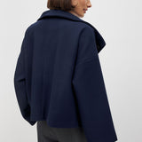 Lily | Women's Double Snap Closure Short Wool Jacket