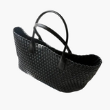 Adeline | Woven Leather Tote Bag
