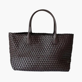 Adeline | Woven Leather Tote Bag