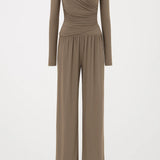 Layla | Wrap Top Two-Piece Set – Elegant, Comfortable & Stylish