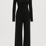 Layla | Wrap Top Two-Piece Set – Elegant, Comfortable & Stylish