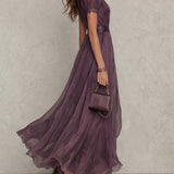 Beatrice | Short Sleeve Women's Maxi Dress