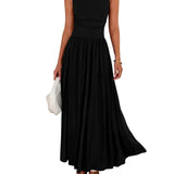 Imogen | Women's Sleeveless Pleated Maxi Dress