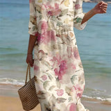 Ruby | Floral Patterned Maxi Dress