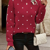 Beatrix | Women's Polka Dot Knitted Sweater