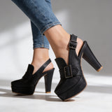 Theodora | Platform Slingback Block Heels