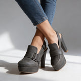 Theodora | Platform Slingback Block Heels