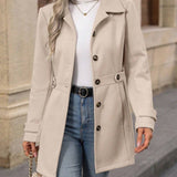 Elowen | Belted Mid-Season Trench Coat with Tailored Silhouette