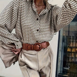Camellia | Vintage Stripe Button-Up Blouse for Women
