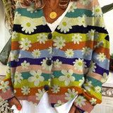 Juniper | Women's Vintage-Inspired Colourful Button-Up Cardigan