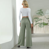 Harvey | High-waisted wide-leg trousers with elastic waistband