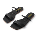 Poppy | Minimalist Square Toe Sandals
