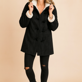 Women's Hooded Winter Jacket – Insulated Lined Toggle Jacket