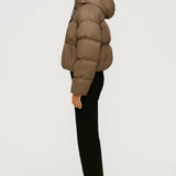 Harley | Padded Women’s Jacket with Hood & Asymmetric Closure – Warm & Comfortable