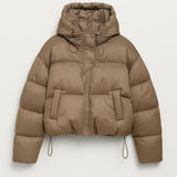 Harley | Padded Women’s Jacket with Hood & Asymmetric Closure – Warm & Comfortable