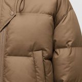 Harley | Padded Women’s Jacket with Hood & Asymmetric Closure – Warm & Comfortable