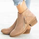 Blaire | Women's ankle boots with side zip and low heel"
