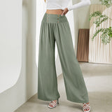 Harvey | High-waisted wide-leg trousers with elastic waistband
