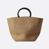 Willow | Oversized Straw Tote with Round Handles