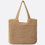 Thea | Oversized Crocheted Straw Bag with Dual Shoulder Straps