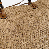 Florence | Trapezoidal Woven Straw Bag