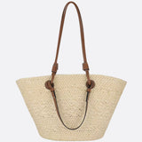 Florence | Trapezoidal Woven Straw Bag