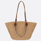 Florence | Trapezoidal Woven Straw Bag