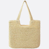 Thea | Oversized Crocheted Straw Bag with Dual Shoulder Straps