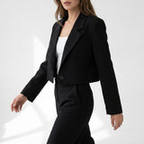 Lydia | Women's Short Blazer with Classic Lapel