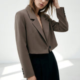 Lydia | Women's Short Blazer with Classic Lapel