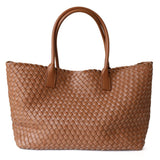 Adeline | Woven Leather Tote Bag