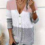 Archie | Women's Patchwork Knit Vest with Refined Collar