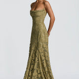 Genevieve | Maxi Dress with Flowing A-Line Silhouette