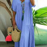Florence | Plus Size Ruffled Layer Dress with Tummy Control