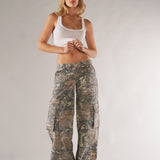 Florence | Camouflage Cargo Trousers with Utility Pockets
