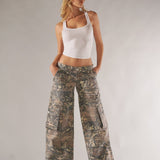 Florence | Camouflage Cargo Trousers with Utility Pockets
