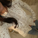 Florence | Broderie Anglaise Shirt with Stand Collar and Puff Sleeves