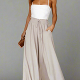 Lily | Wide-Leg Trousers with Elastic Waist