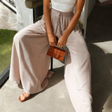 Lily | Wide-Leg Trousers with Elastic Waist