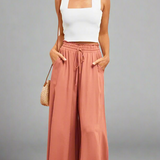Lily | Wide-Leg Trousers with Elastic Waist