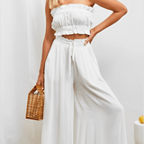 Lily | Wide-Leg Trousers with Elastic Waist